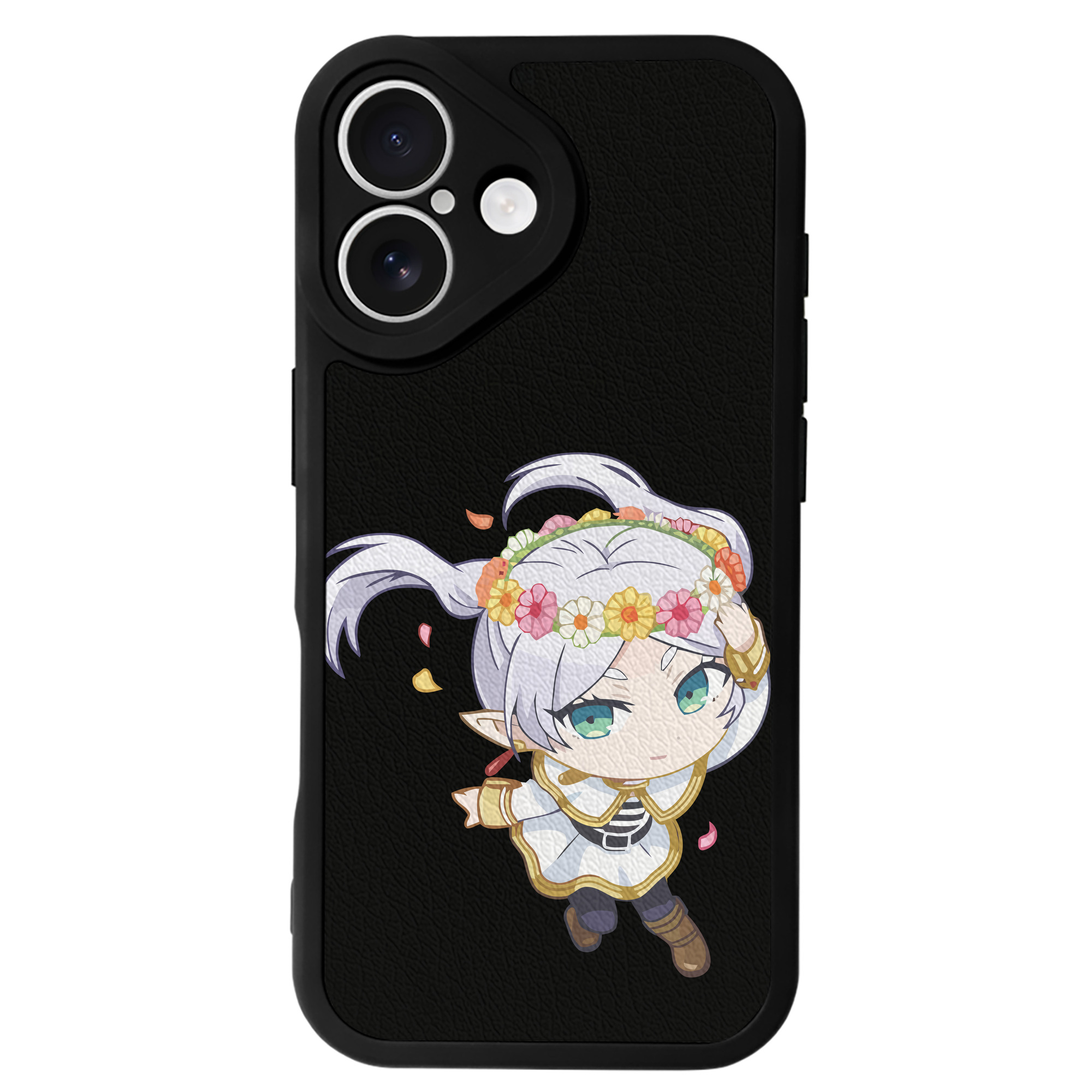（画像用） 葬送のフリーレン Frieren 【iPhone 16シリーズ対応】シリコンスマホケース（レザー調） 材質：シリコン